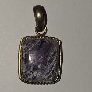 Elegant Purple Stone Pendant